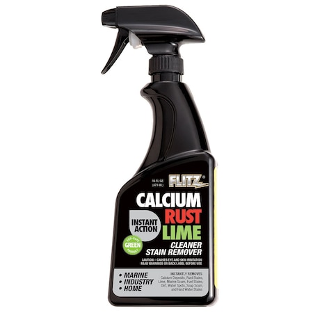 FLITZ Instant Calcium, Rust & Lime Remover - 16oz Spray Bottle CR 01606